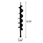 4" Earth Auger Drill Bits for Gas Powered Post Hole Digger
