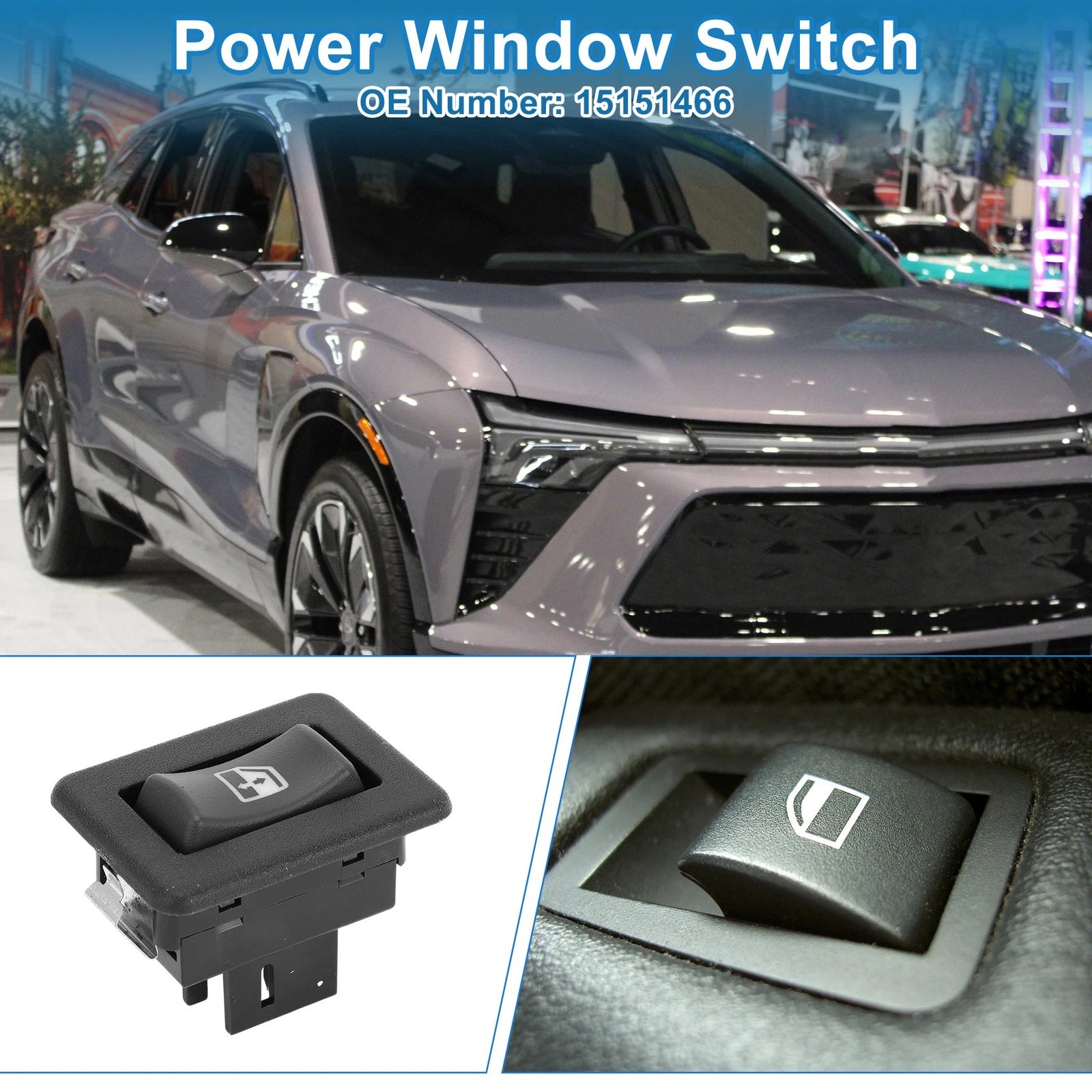 Rear Passenger Power Window Switch for Chevrolet Blazer S10 (1995) No. 15151466