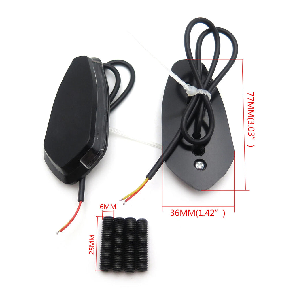 LED Signal Mirror Block Off Base Plate for Yamaha R6 YZF-R6 (1999–2007)