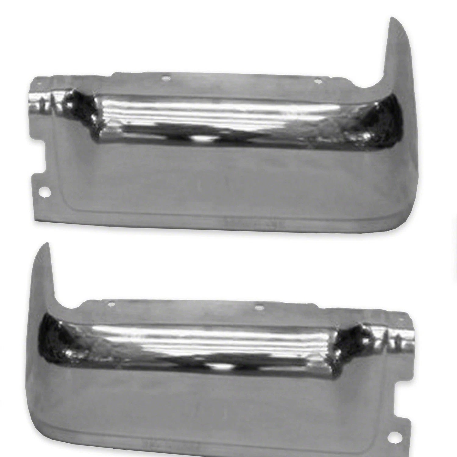 Replacement Chrome Step Bumper Face Bar 2 Piece Set for Chevrolet Silverado (2007–2013)