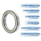 Deep Groove Ball Bearing P5 for Scooter Skateboard Wheel (6917ZZ)