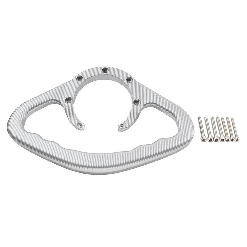 CNC Silver Hand Grip Tank Grab Handles for Honda Motorcycle