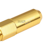20x M12x1.5 107mm Tall Gold Aluminum Spiked Cap Lug Nuts + Adapter