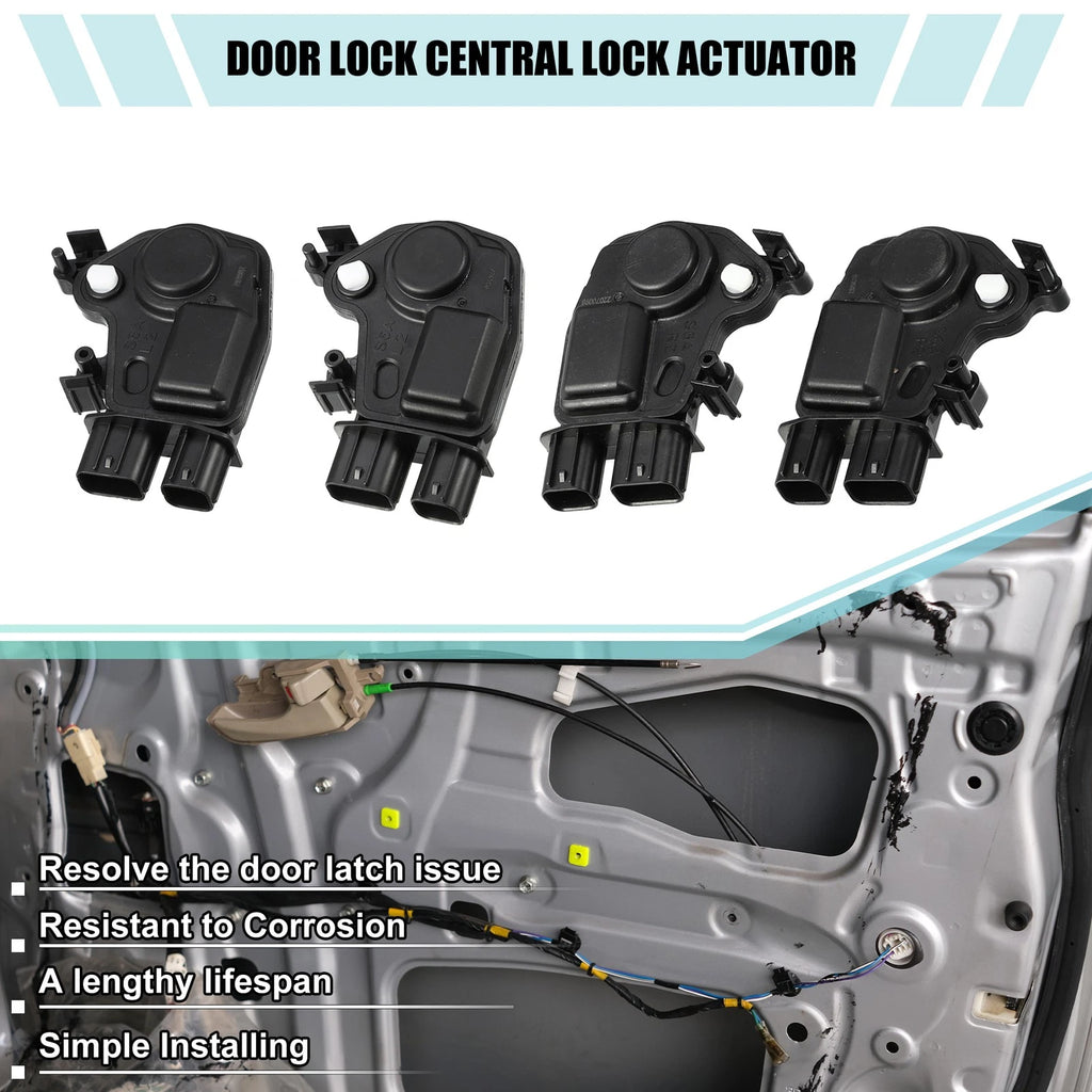 Set of 4 Door Latch Actuators for Honda Element (2003–2011)