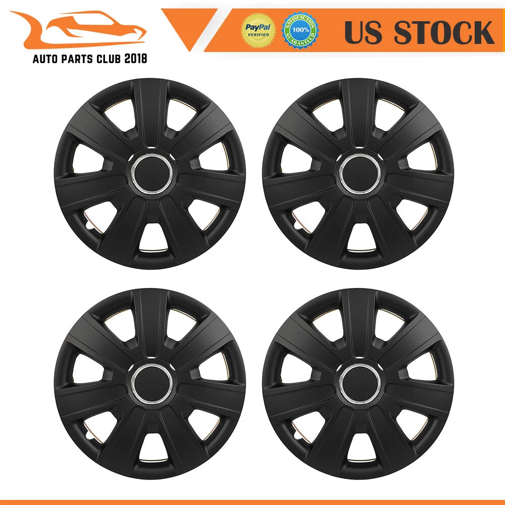 Set of 4 Wheel Hub Caps for R14 Tire & Rim (Fits Various Models)