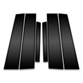 6pc Carbon Fiber Pillar Post Covers for 2007-2009 Saturn Aura