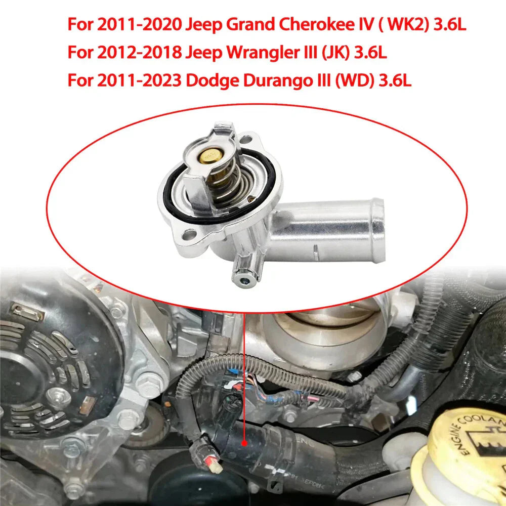 Thermostat Housing for Jeep Wrangler JK 3.6L & Dodge Durango (2012-2018)