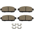 Set of 4 Front Ceramic Brake Pads for Nissan Kicks, Sentra