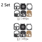 Set of 2 Carburetor Gasket Kits for Zama RB-10 C1S-M8 C1S-M9 C1S-M12 C1S-M13 DR86