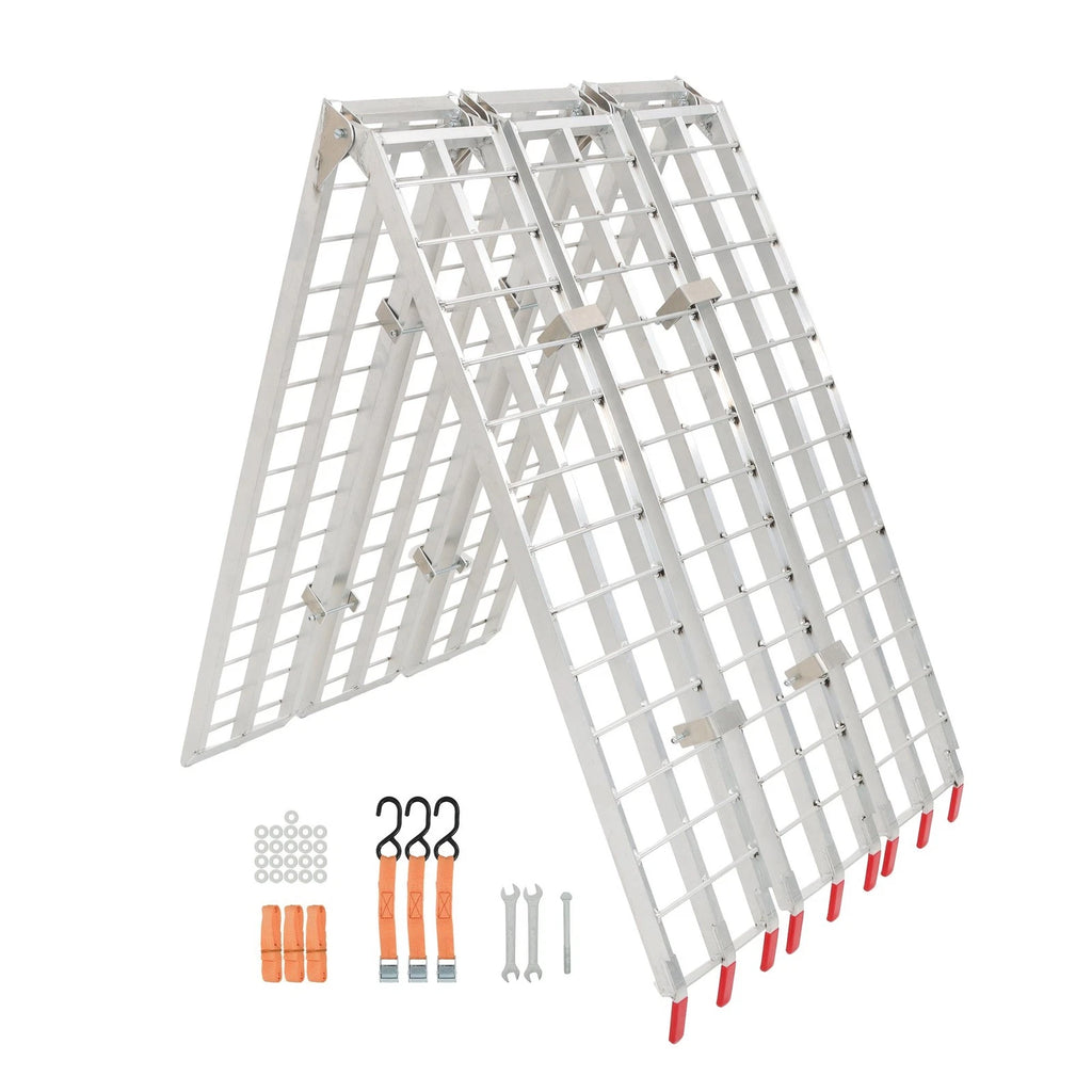 Aluminum Arched Motorcycle Loading Ramp 120" x 38" (1500 lbs Capacity)