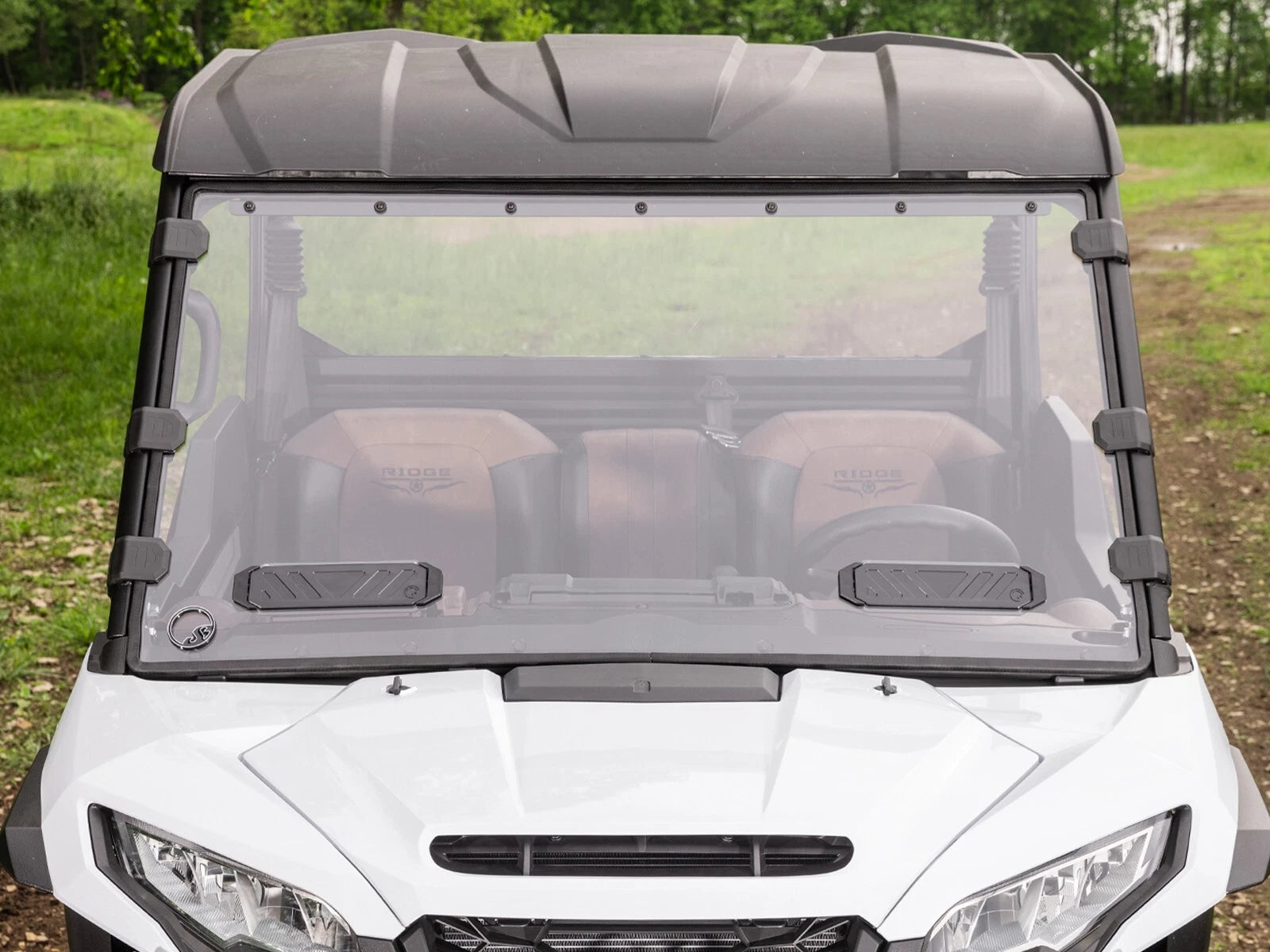 Scratch Resistant Vented Full Windshield for Kawasaki Ridge (See Fitment)