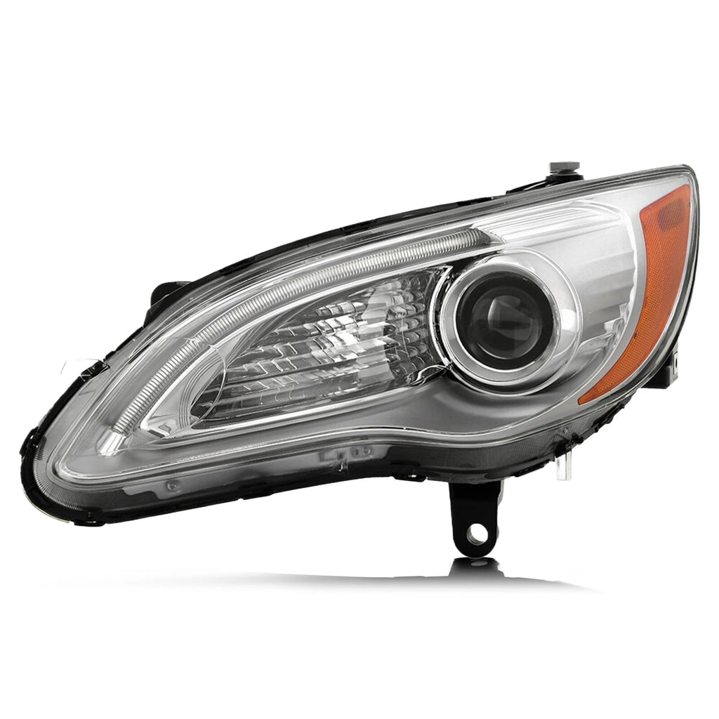 Halogen Headlight for Chrysler 200 (2011–2014) w/ LED DRL, Driver Left Side