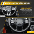Black Steering Wheel Frame Trim for Dodge Charger/Challenger (2015–2023)