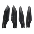 4 x Glossy Black Roof Rack Rail End Cover Caps for Toyota Prado (2010-2018)