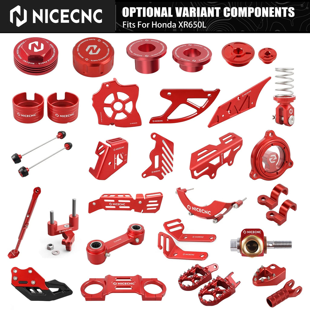 NICECNC Billet Fairings Body Kit Chain Cover Foot Peg for Honda XR650L (1993–2025)