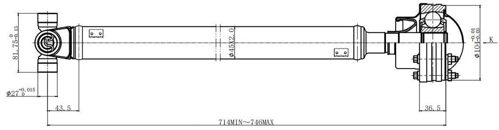 Front Drive Shaft for Ford Explorer (2002–2005) | Lincoln Mercury AWD/4WD