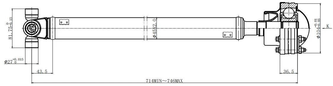 Front Drive Shaft for Ford Explorer (2002–2005) | Lincoln Mercury AWD/4WD