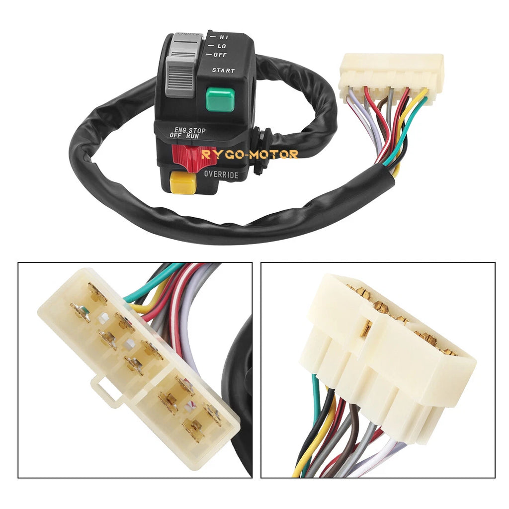Handlebar Switch Start Stop Override Headlight for Polaris Big Boss 400L 500 6x6 (1995–2005)