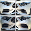 2X ABS Plastic Front Bumper Lip Splitter Spoiler for CLS-Class C257 (2018–Up)