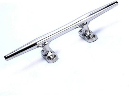 Set of 4 Stainless Steel 4-Inch Open Base Cleats for Marine Hardware