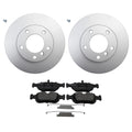 Hella Front Rotor & Bosch QuietCast Disc Brake Pad Kit for BMW E36 318is 328i (1992–1999)