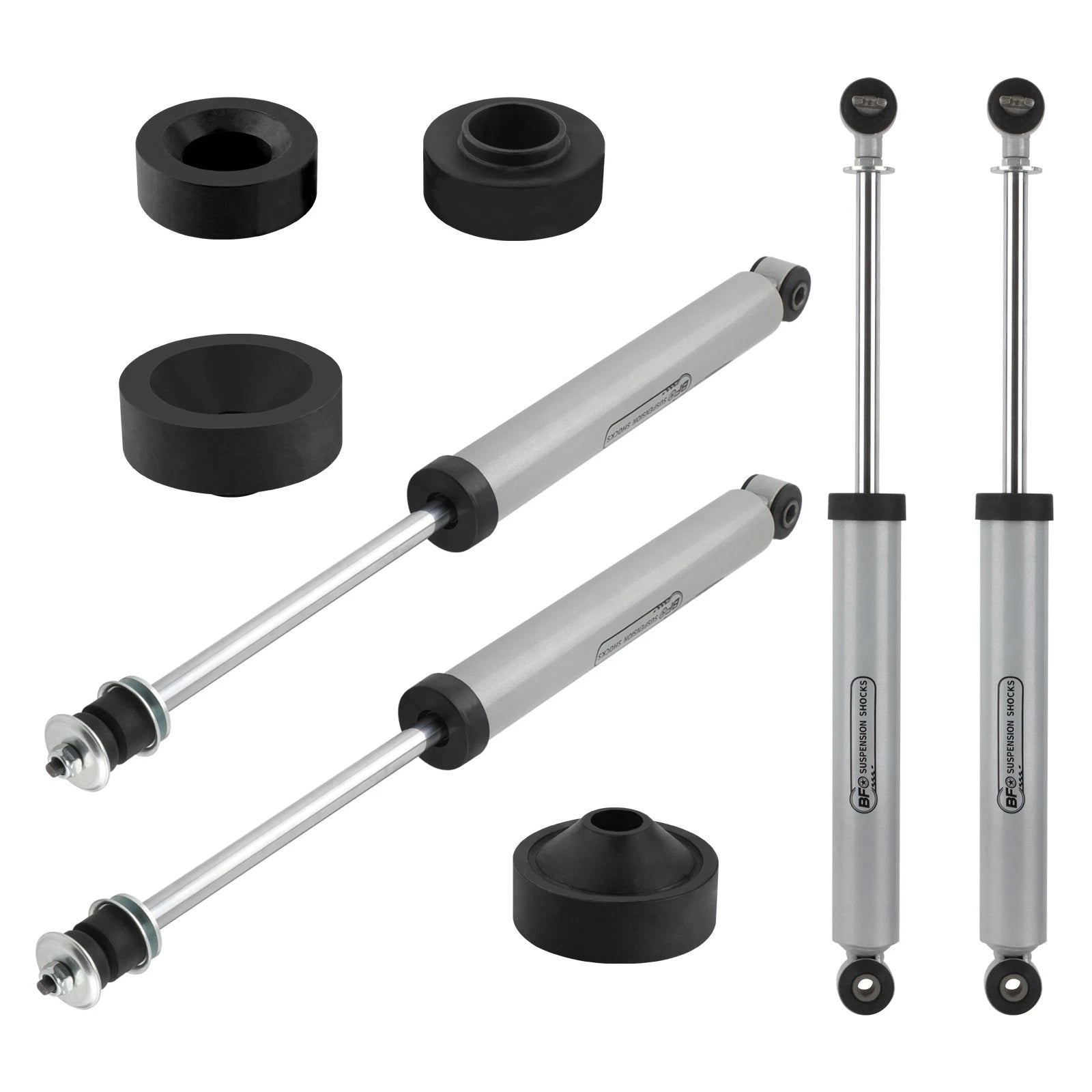 1.75" Lift Kit for Jeep Wrangler JK (2007–2018) Coil Spring Spacers + Shock