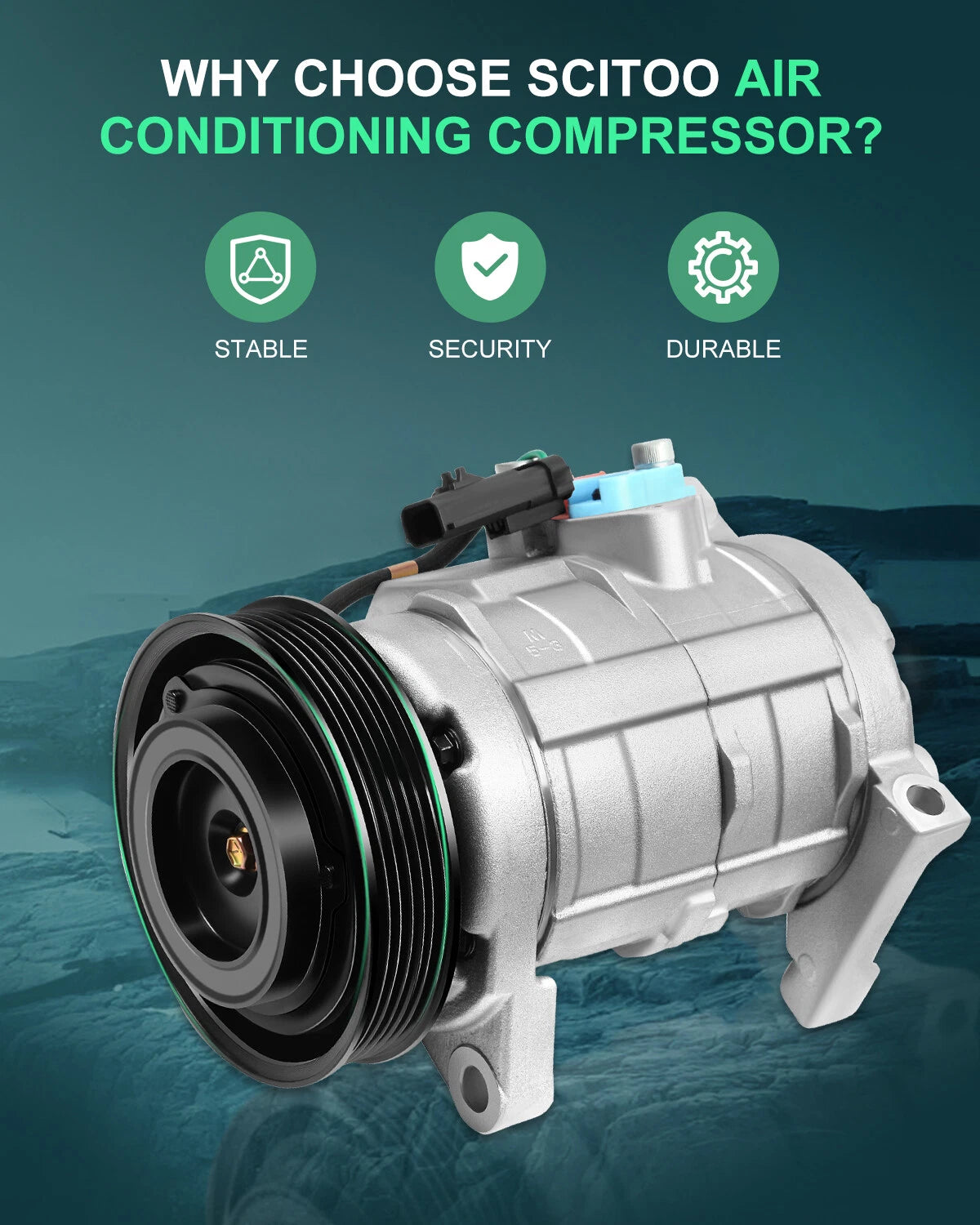 A/C Compressor for Chrysler Town & Country (2001–2007) 3.3L 3.8L CO 29001C