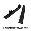 2X Front Bumper Grille Headlight Filler Trim Panels for Toyota Tacoma (2001–2004)