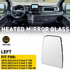 Left Driver Side Mirror Glass for Ford Transit 250 350 (2015â2019)