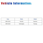 Rear Drive Shaft for Porsche Cayenne (2003–2010) & VW Touareg (2004–2010)