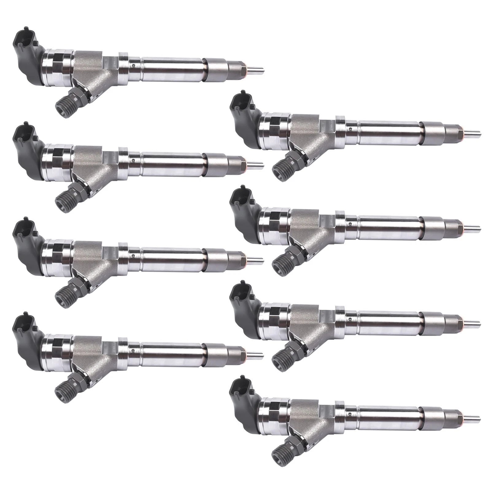Set of 8 Diesel Fuel Injectors for GM Silverado 2500 3500 4500 (2007–2010)