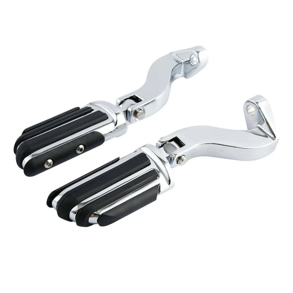Chrome Rear Passenger Footpeg Mount for Harley Touring (1993–2024)