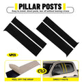 Set of 4 Glossy Black Window Pillar Posts Trim for Chevy Colorado (2015–2022)