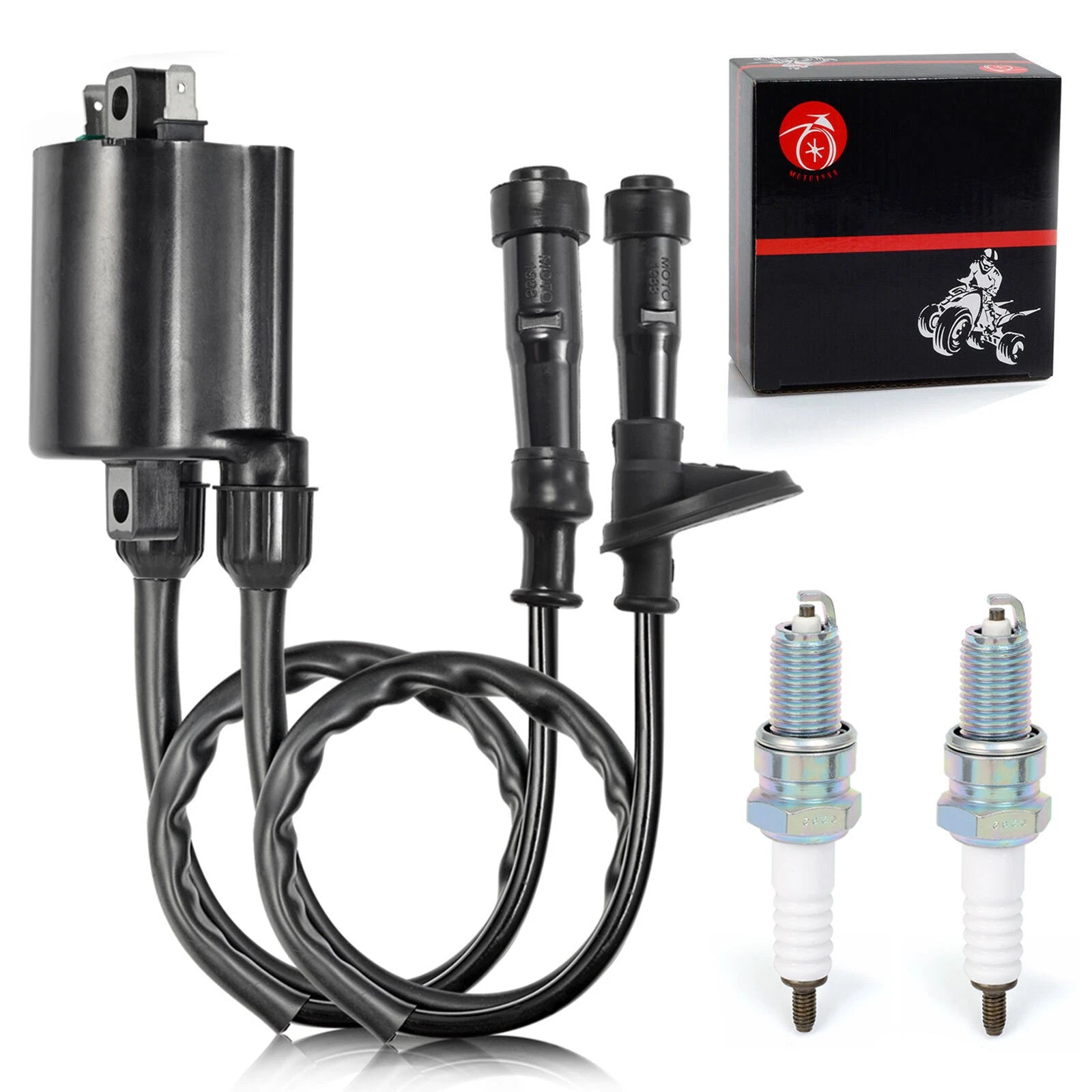 Set of 1 Ignition Coil Spark Plug & Cap for Honda Shadow ACE 750 (1998–2003)