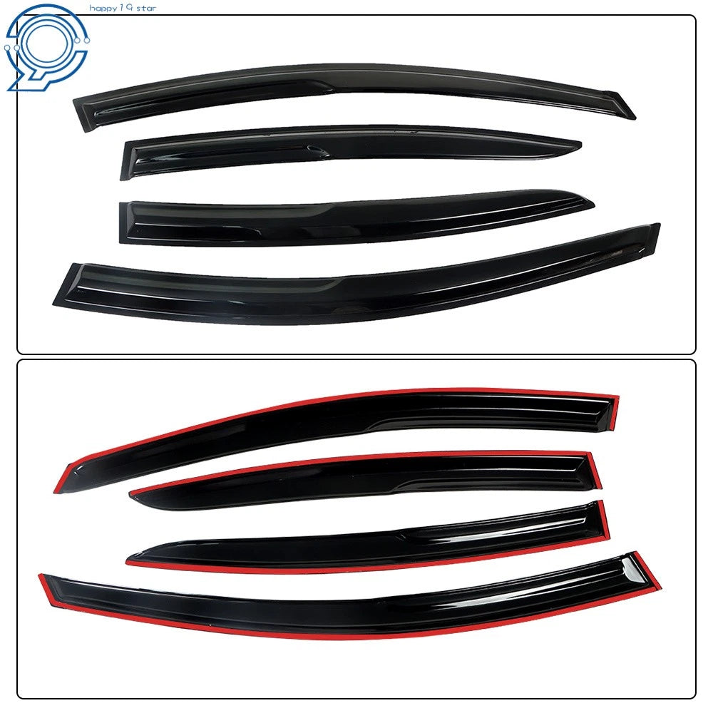 Window Visor for Hyundai Elantra (2017–2019) JDM Rain Guard Deflector