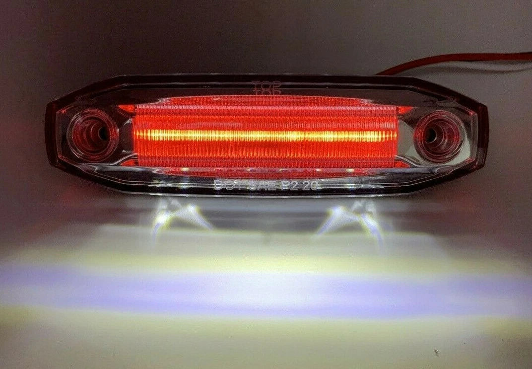 Red LED Clearance Marker Light White Side Ditch for Ford Ranger (2019–2023)