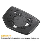 Left Side White Mirror Glass w/ Back Non-Heated for Honda Accord (2008-2010)