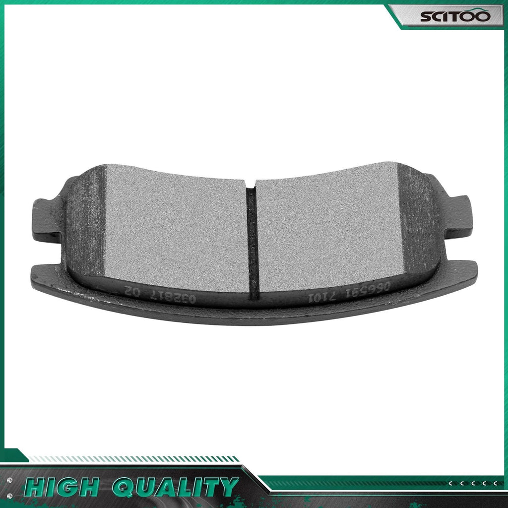 Set of 4 Rear Ceramic Brake Pads & Left Caliper for Buick Regal (1997–2004) & Chevy Impala (2000–2010)
