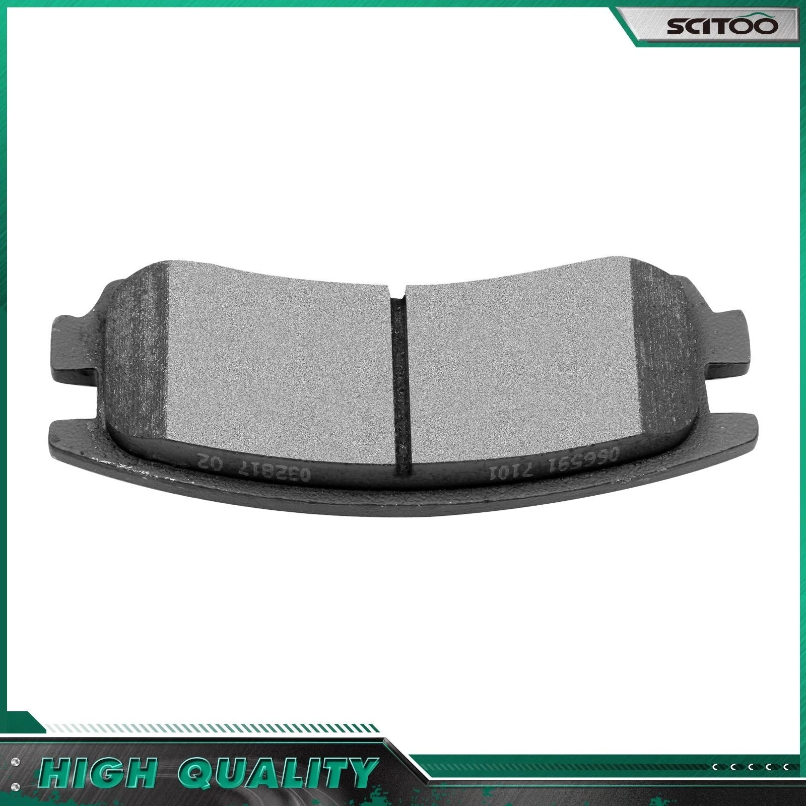 Set of 4 Rear Ceramic Brake Pads & Left Caliper for Buick Regal (1997–2004) & Chevy Impala (2000–2010)