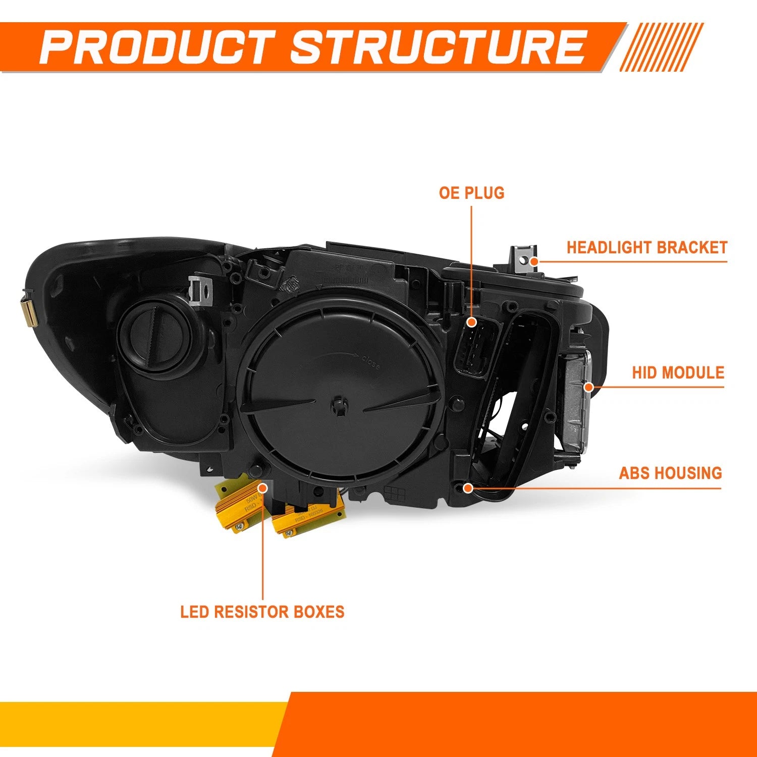 Rear License Plate Mounting Bracket for Ford Mustang (2013–2014)