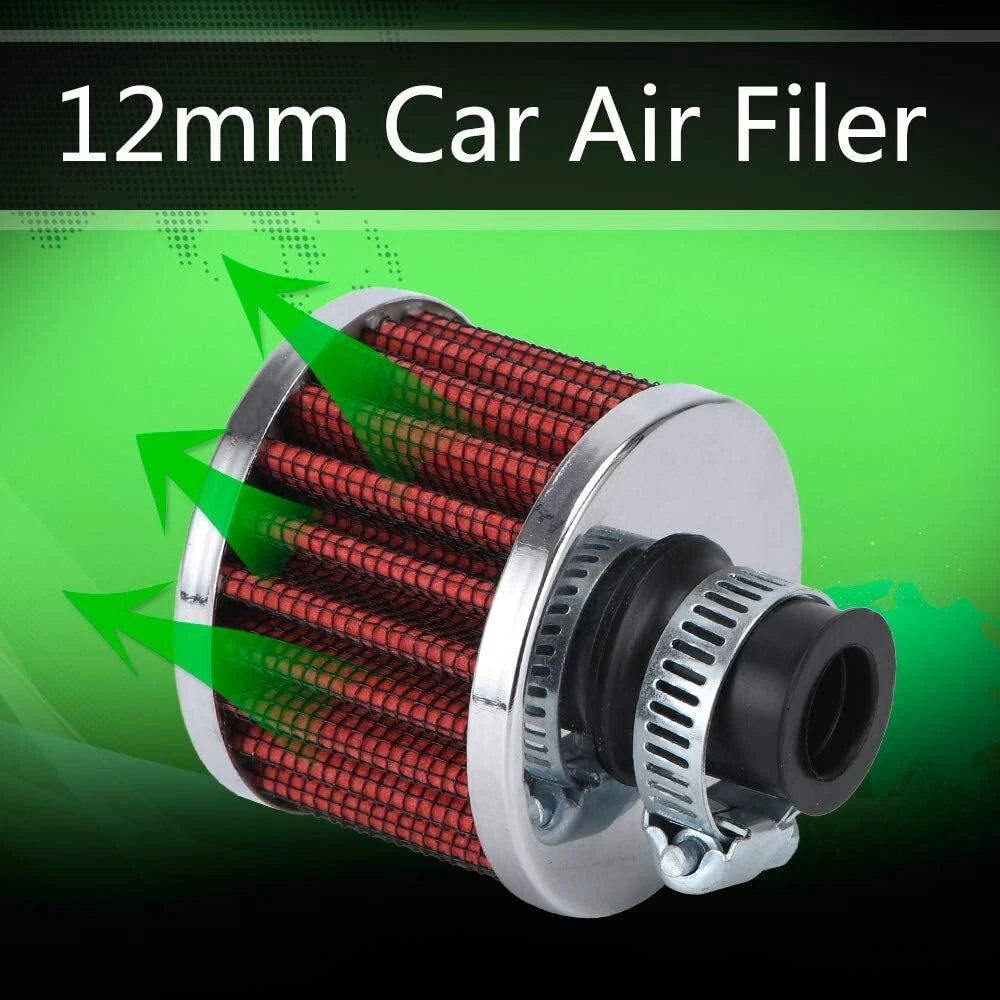 12mm Cold Air Intake Filter for Turbo Vent Crankcase Valve Covers