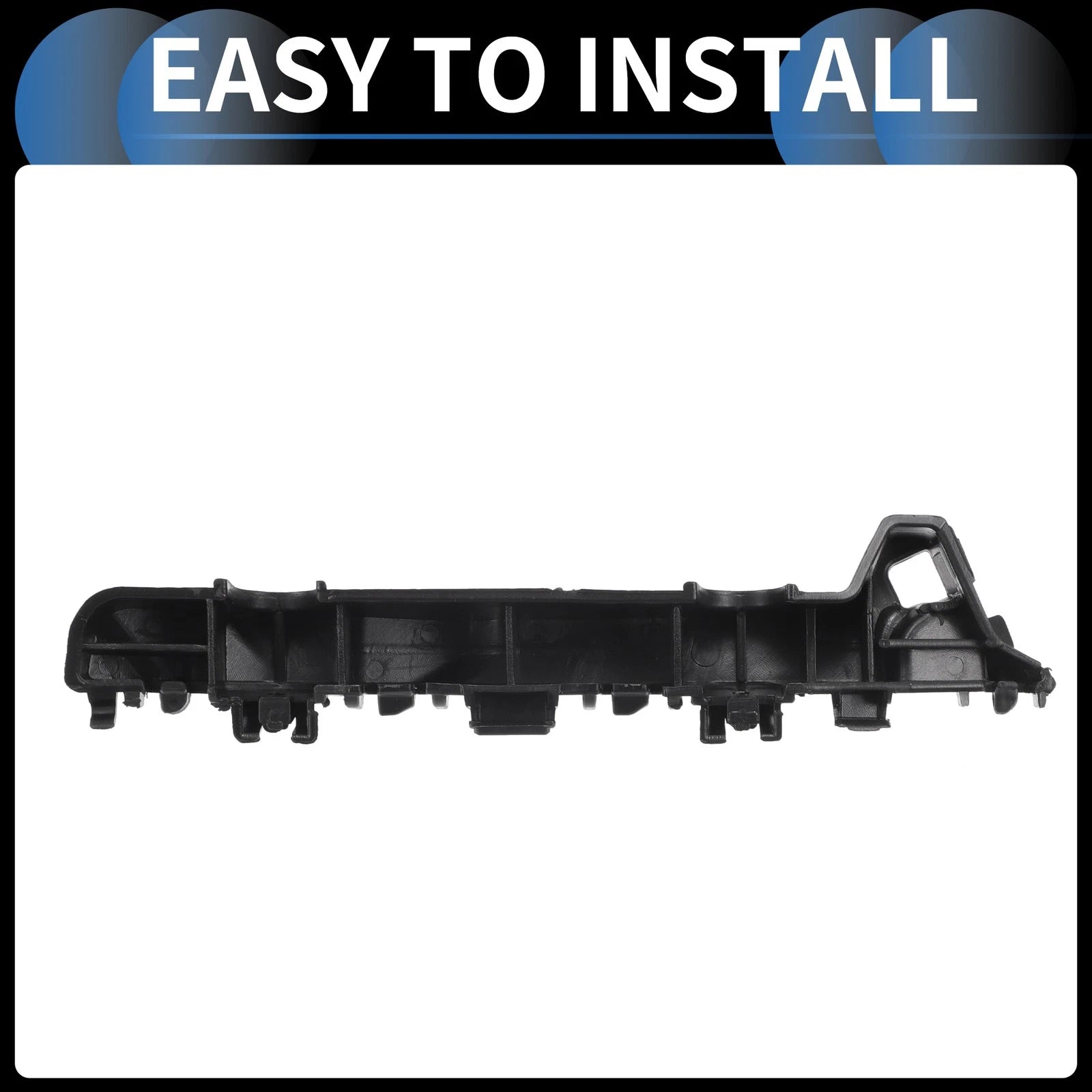 1pc Right Front Bumper Retainer Bracket for Hyundai Sonata (2020–2023) Black ABS