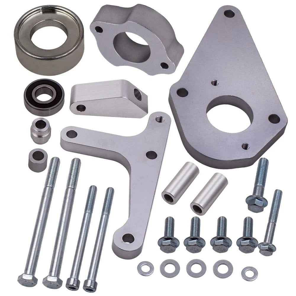 Set of 2 Low Mount Alternator Power Steering Pump Brackets for Camaro (1993–2002)