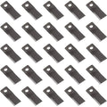 25 Angled Blades for John Deere 1326 1327, Gehl 162 165 2340 2360