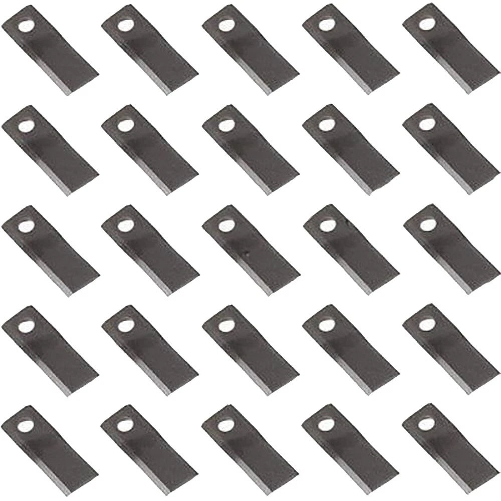 25 Angled Blades for John Deere 1326 1327, Gehl 162 165 2340 2360