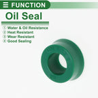 Set of 5 Oil Seal Rotary Shaft Seal 6x12x5mm High Pressure Green for Various Models