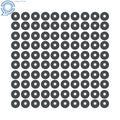 100 Pcs 4-1/2" X 7/8" Zirconia Flap Disc Sanding Grinding 40 Grit