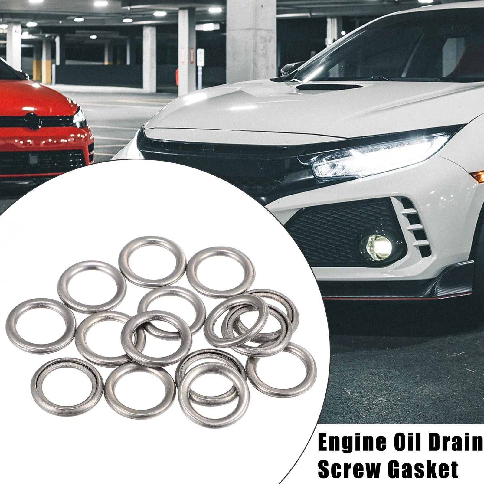 15pcs Engine Oil Drain Screw Gasket M12 for Toyota Tacoma (2009–2019)