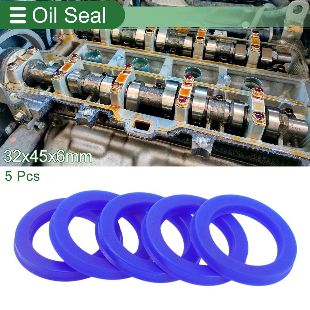 Set of 5 Oil Seal Rotary Shaft Seal 32x45x6mm High Pressure for Automotive