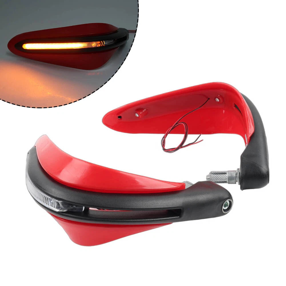 7/8" Motorcycle Handguard with LED Light for Universal Fit Dirt Bike ATV